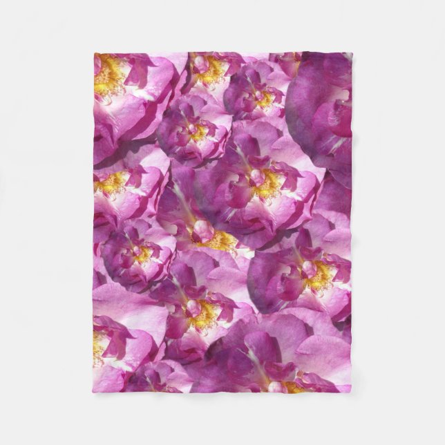 Couverture Polaire Roses Roses Roses Roses Photo Blanche Toison, Peti (Devant)