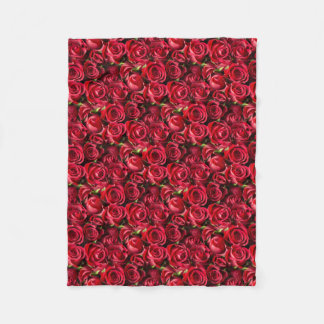 Couverture Polaire Roses rouges de Saint-Valentin