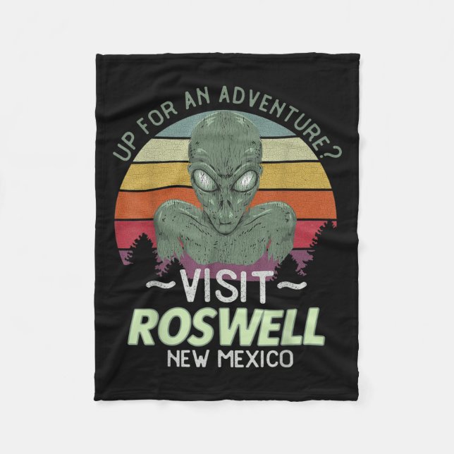 Couverture Polaire Roswell New Mexico Alien Head Funny Souvenir Quote (Devant)