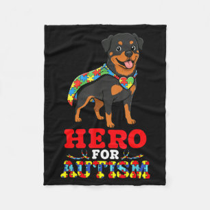 Couverture Polaire Rottweiler chien héros pour l'acceptation de la se