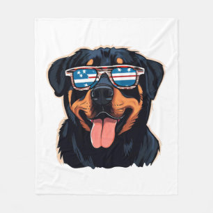 Couverture Polaire Rottweiler Puppy