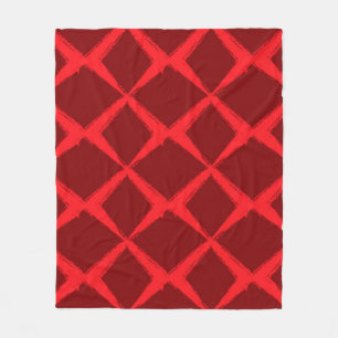 Couverture Polaire Rouge, cool, tendance, urbain, x traits de brosse