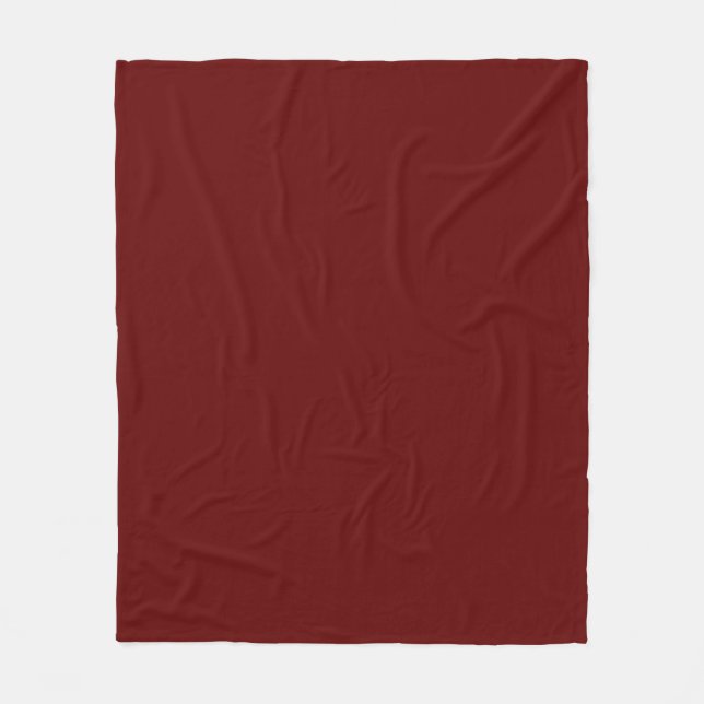 Couverture Polaire Rouge de Noël, rouge solide, rouge profond, rouge  (Devant)
