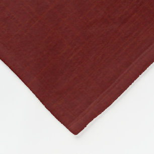 Couverture Polaire Rouge foncé texturé, brun-rouge. 