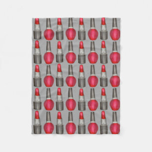 Couverture Polaire Rouge Lipstick ongle polonais maquillage cosmétiqu