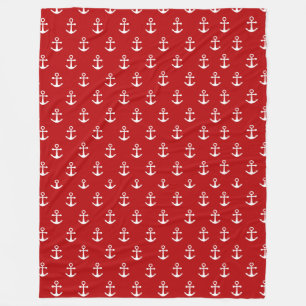 Couverture Polaire Rouge nautique