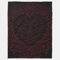 Rouge Noir Mariage Coeur gothique Belle Élégante