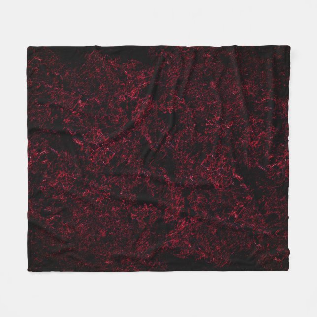 Couverture Polaire Rouge spongieux rustique sur arrière - plan rouge  (Devant (Horizontal))