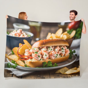 Couverture Polaire Rouleau De Homard Et Chips De Pomme De Terre