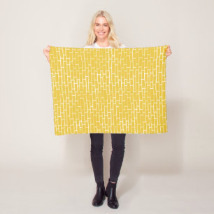 Couverture Polaire Route de briques - Jaune et transparent