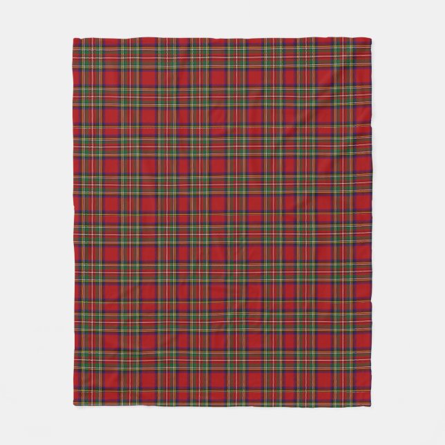 Couverture Polaire Royal Stewart Red Tartan Plaid (Devant)