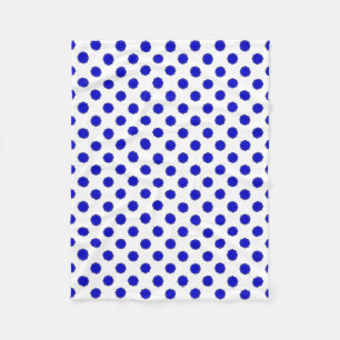 Couverture Polaire Ruban de fleurs bleues par Kenneth Yoncich