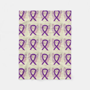 Couverture Polaire Ruban de sensibilisation au cancer du pancréas