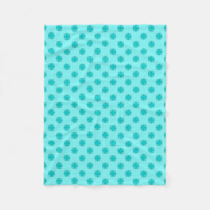 Couverture Polaire Ruban de trèfle bleu/Turquoise par Kenneth Yoncich