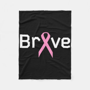Couverture Polaire Ruban Rose Mondes Courageux Soutien aux survivants