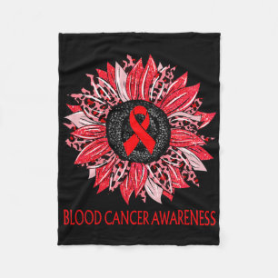 Couverture Polaire Ruban Rouge pour la sensibilisation au cancer du s