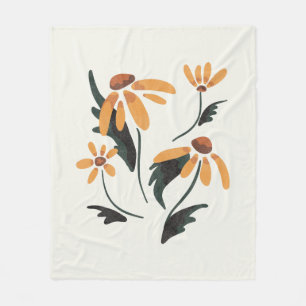 Couverture Polaire Rudbeckia Hirta Black-Eyed Susan Fleurs esthétique