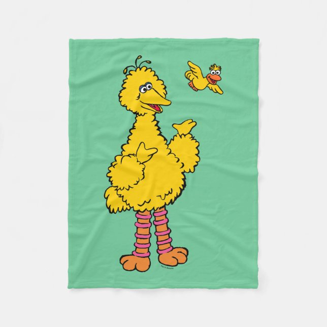 Couverture Polaire Rue Sésame | Big Bird & Little Bird (Devant)