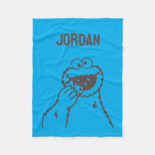 Couverture Polaire Rue Sésame Cookies Monster Bright Ajouter un n