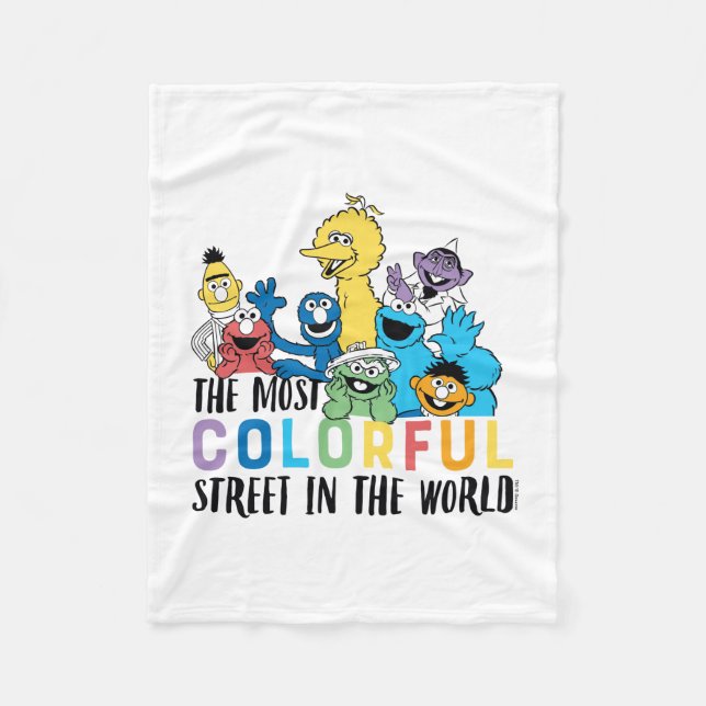 Couverture Polaire Rue Sésame | La Rue La Plus Colorée (Devant)