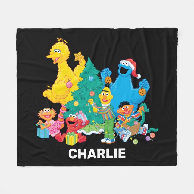 Couverture Polaire Rue Sésame | Pals de Noël (Devant (Horizontal))