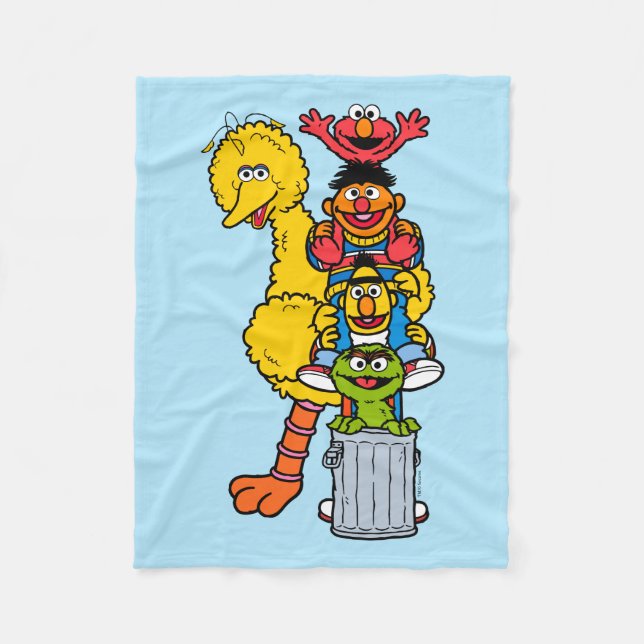 Couverture Polaire Rue Sésame | Pose Pals Street Sesame (Devant)