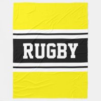 Rugby Athletic Bright Jaune Black Racing Stripes