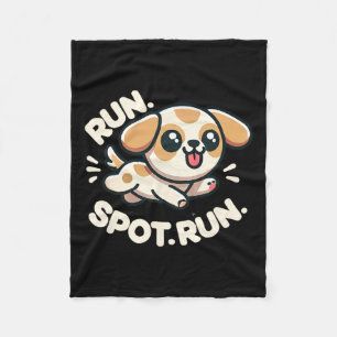 Couverture Polaire Run Spot Run Chien Humor Kamala Harris Wheimer 202