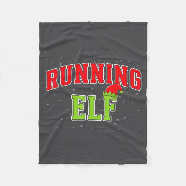 Couverture Polaire Running Elf Christmas Family Matching Group Xmas R (Devant)