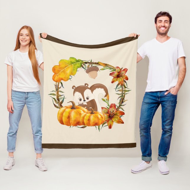 Couverture Polaire Rustic Wreath (En situation)