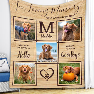 Couverture Polaire Rustique En Mémoire Amoureuse Photo Collage Pet Me