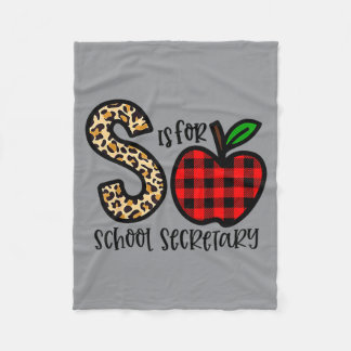 Couverture Polaire S Est Pour Secrétaire Scolaire Léopard Rouge Uni