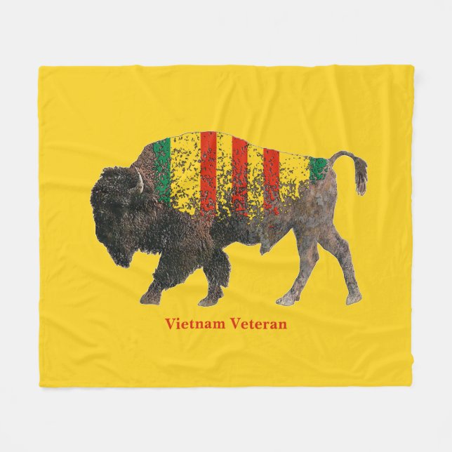 Couverture Polaire Sacré Buffalo Vietnam Vétérinaire BLANKET (Devant (Horizontal))