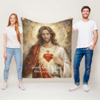 Sacre-Coeur Jésus Peinture Artistique Impasto Roug