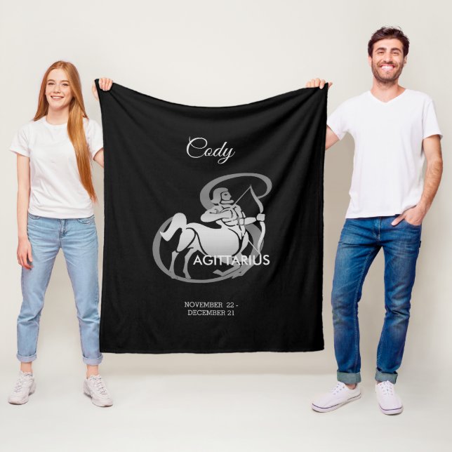 Couverture Polaire Sagittaire - signe de zodiaque (En situation)