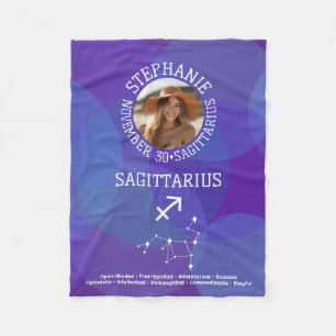 Couverture Polaire Sagittarius Zodiac Astrologie Signe Photo Date de 