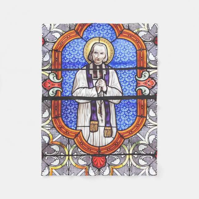 Couverture Polaire Saint Jean Baptiste Marie Vianney (Devant)