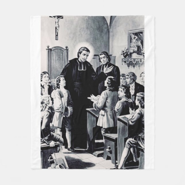 Couverture Polaire Saint Louis de Montfort Prêtre français (Devant)