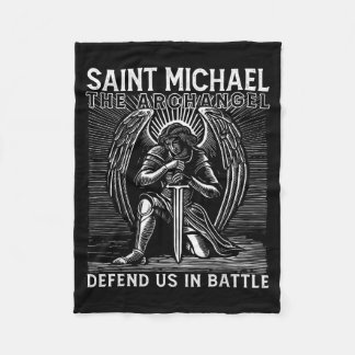 Couverture Polaire Saint Michel catholique chrétien Saint nous défend