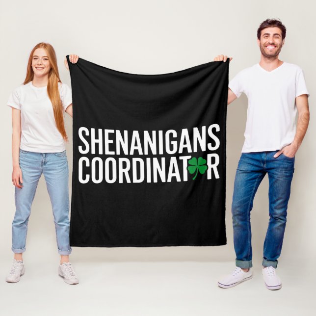 Couverture Polaire Saint Patrick's Day Shenanigan Coordonnateur (En situation)