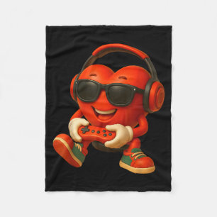 Couverture Polaire Saint-Valentin Cœur Gamer Jeux Vidéo Garçons Homme