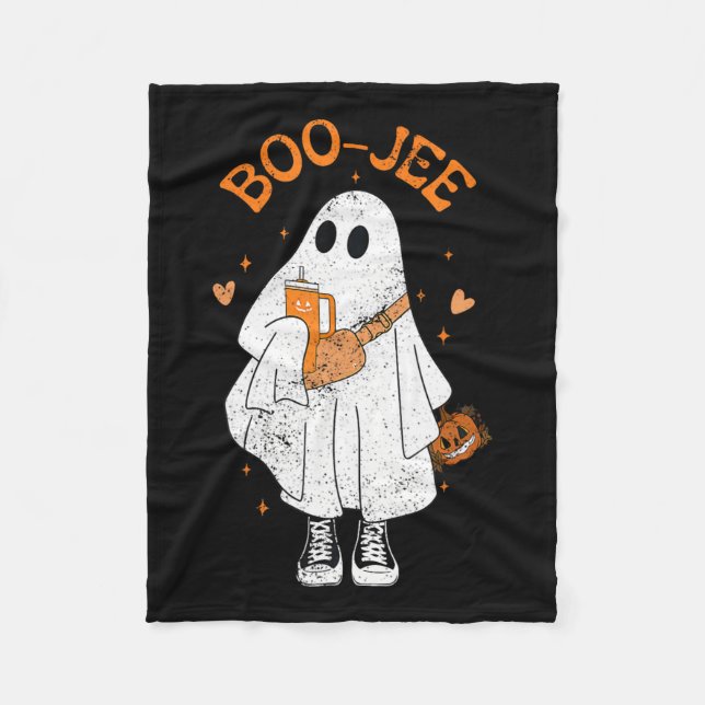 Couverture Polaire Saison Cute Ghost Halloween Boujee Boo Jee (Devant)