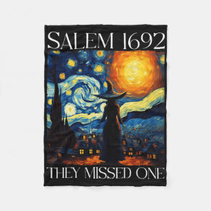 Couverture Polaire Salem 1692 Ils Ont Manqué Une Sorcière Halloween P