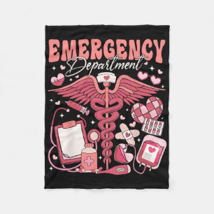 Couverture Polaire Salle d'urgence de la journée Valentines Nurse Kat