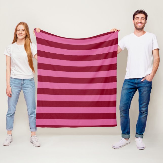 Couverture Polaire Salsa Flamingo Rayure Rose (En situation)