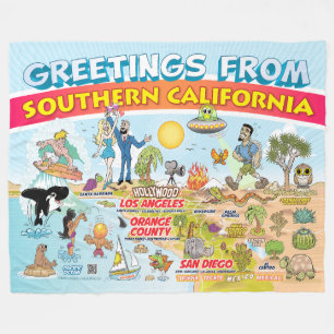 Couverture Polaire Salutations de SoCal Fleece Blanket