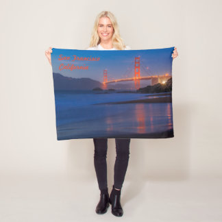 Couverture Polaire San Francisco California Golden Gate Bridge