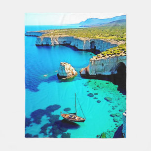 Couverture Polaire Sanctuaire de falaise pour voilier Art