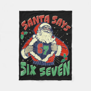 Couverture Polaire Santa dit malade sept 67 Six Sept Meme Tendance P