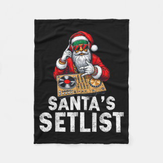 Couverture Polaire Santa Dj Musicien Liste de morceaux de Santa House